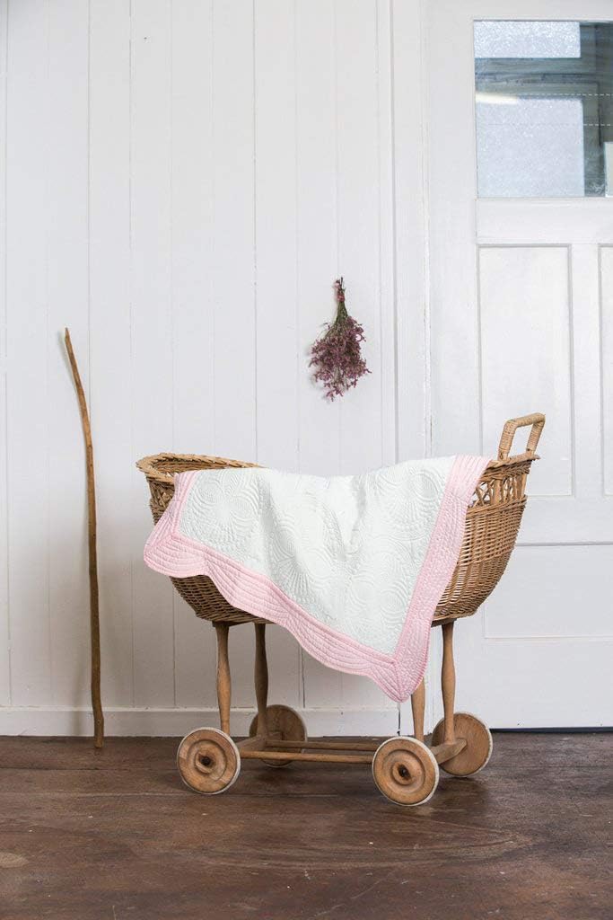 MONOBLANKS Baby Quilt Personalized Monogram Throw Blanket Four Seasons