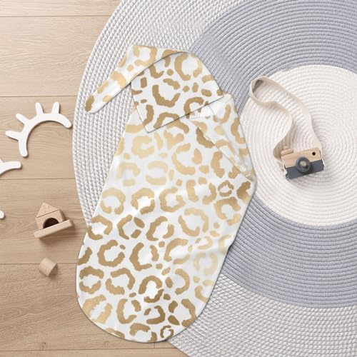 Soft Stretchy Newborn Swaddle Blanket and Headband Set