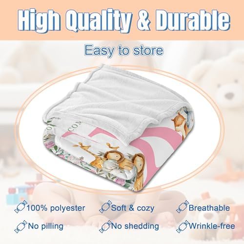Custom Baby Blanket with Name for Girls Boys