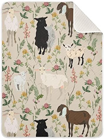Pigsaly Cute Animal Flower Baby Blanket 30x40 Inch