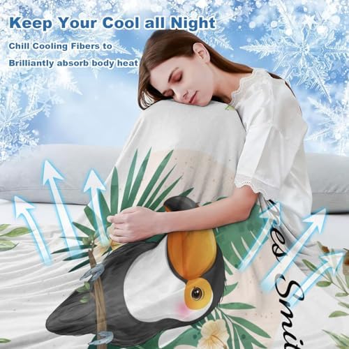 Deven Woodland Toucan Cooling Blanket for Toddler