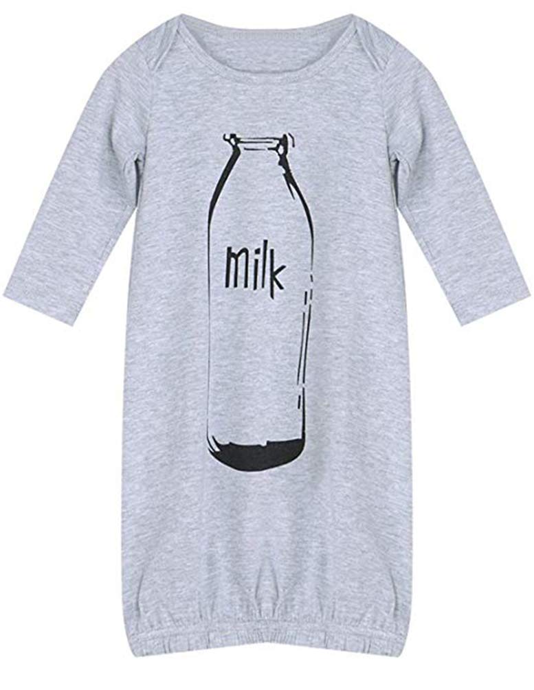 COLOOM Baby Grey Milk Bottle Print Sleeping Bag