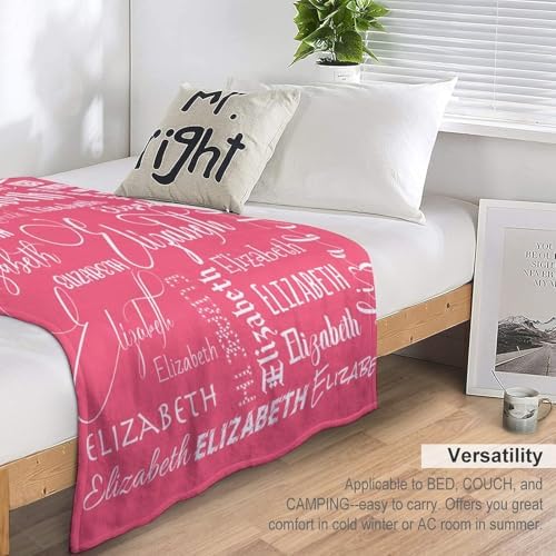 Custom Name Flannel Blanket 3248 for Kids Teens Adults