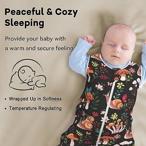 Qwalnely Baby Wearable Blanket Sleeping Sack Unisex Goth Design