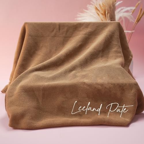 IZI POD Embroidered Baby Name Blanket Custom Knit Blanket for Newborn