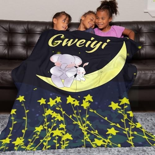 Personalized Baby Blanket with Name 40x50 Inches