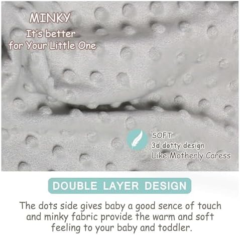 Custom Name Baby Blanket Soft Minky Dot Design