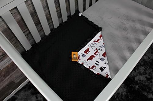 Dear Baby Gear Baby Blanket 32x32 Woodland Adventure Plaid