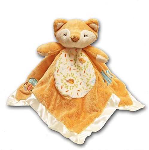 Personalized Fox Snuggle Blanket with Name - 13 Inches