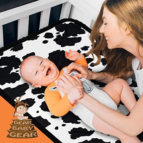 Dear Baby Gear Reversible Baby Blanket - Soft Cozy for Newborn Toddler