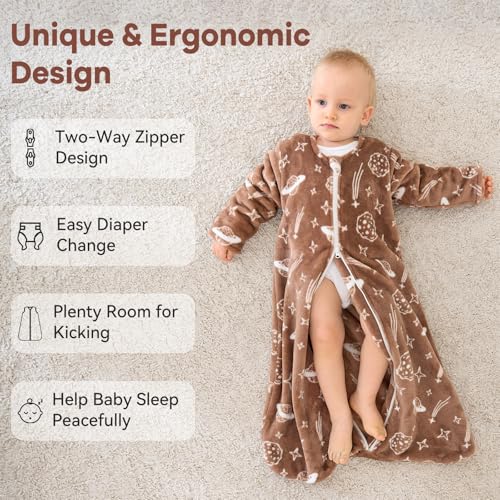 Unnivoll Fleece Sleep Sack for 12-18 Months Toddler