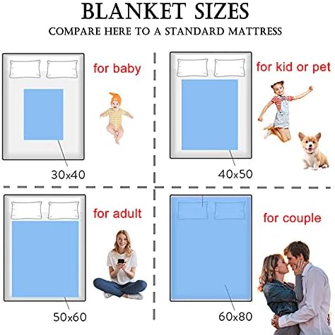 YESCUSTOM Personalized Basketball Throw Blanket for Kids