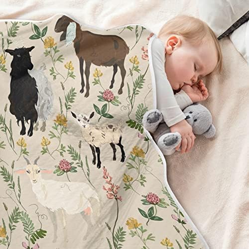 Pigsaly Cute Animal Flower Baby Blanket 30x40 Inch