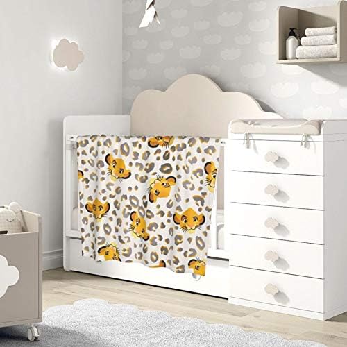 Partrest Baby Blanket - 30x40 Inch Lion Leopard Christmas Crib Blanket