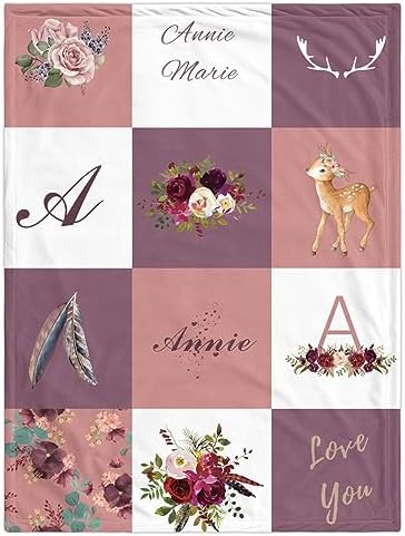 Youltar Personalized Baby Blanket with Name 1
