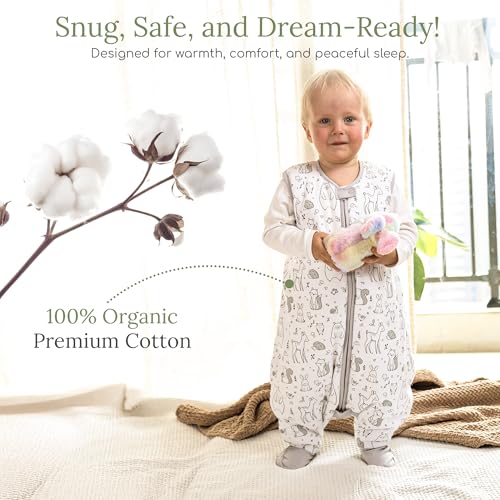 Mama Cheetah Toddler Sleep Sack with Feet 10 TOG 1