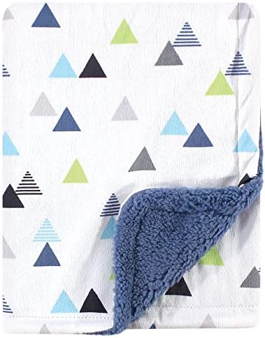 Hudson Baby Plush Mink and Sherpa Blanket Abstract One Size 1