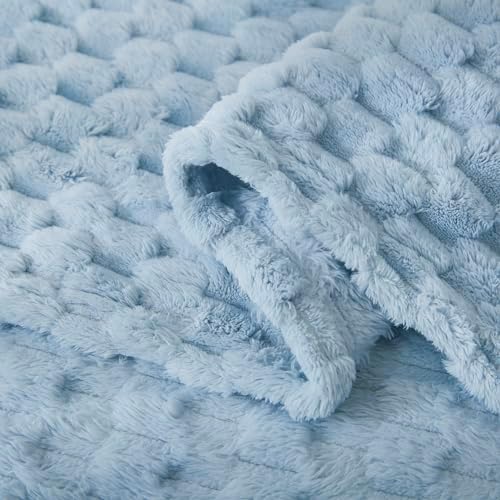 HOMRITAR Soft Fluffy 3D Jacquard Baby Blanket