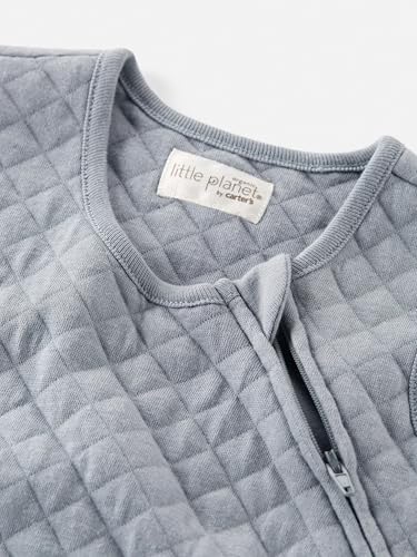 Little Planet by Carters Organic Cotton Wearable Blanket Heather Gray M