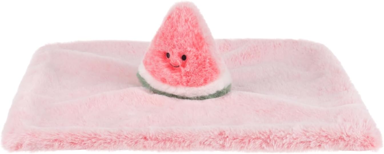 Apricot Lamb Watermelon Pattern Baby Lovey Blanket