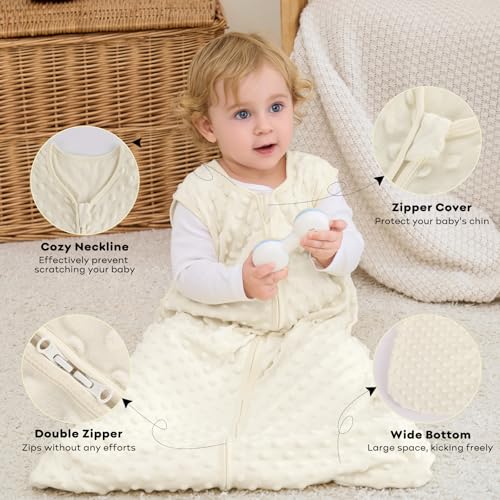 FIEMOL Fleece Baby Sleep Sack 6-12 Months 2 Pack