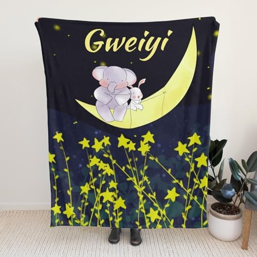 Personalized Baby Blanket with Name 40x50 Inches