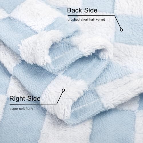 HOMRITAR Checkered Baby Blanket Reversible 30x40 Inch