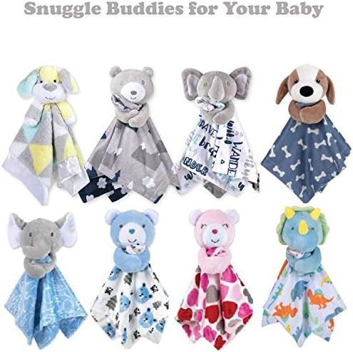Minky Animal Snuggler Lovey Blanket for Kids 1