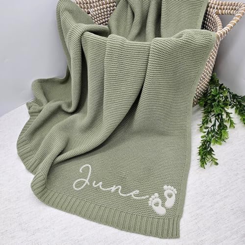 Luxury Personalized Name Baby Blanket