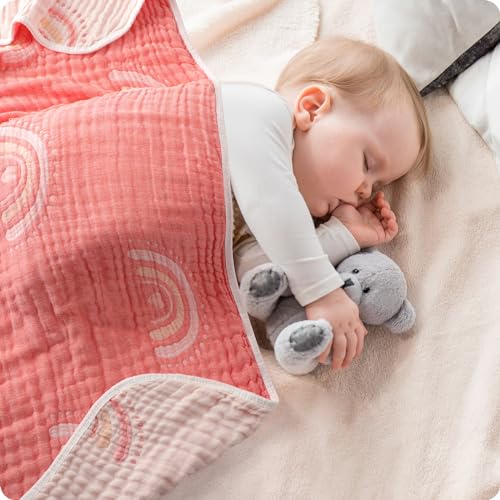 6-Layer Organic Cotton Baby Blanket Reversible Neutral 433x413