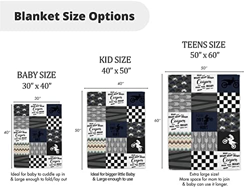 Personalized Baby Blanket with Name - 30x40 Inches