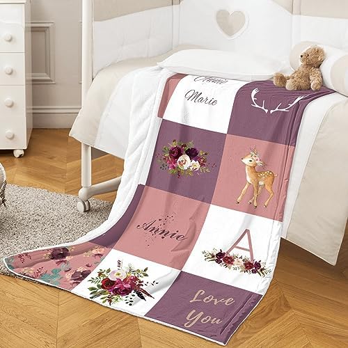 Youltar Personalized Baby Blanket with Name 1