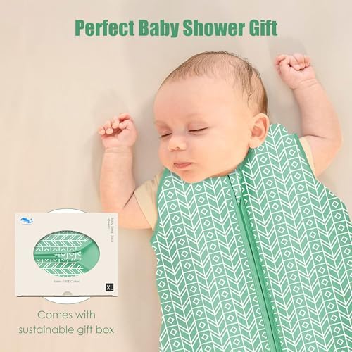 SWEET DOLPHIN 18-24M Sleep Sack 3-Pack Green Cotton