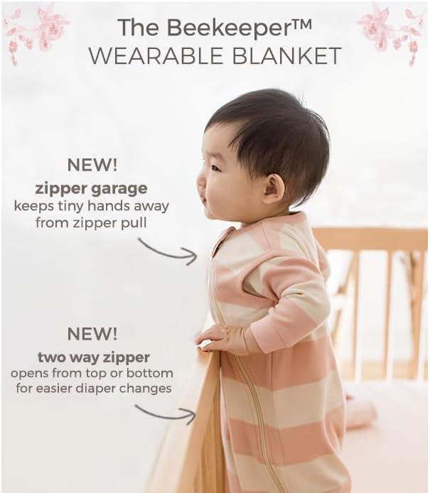 Burts Bees Organic Cotton Beekeeper Wearable Blanket for Newborns