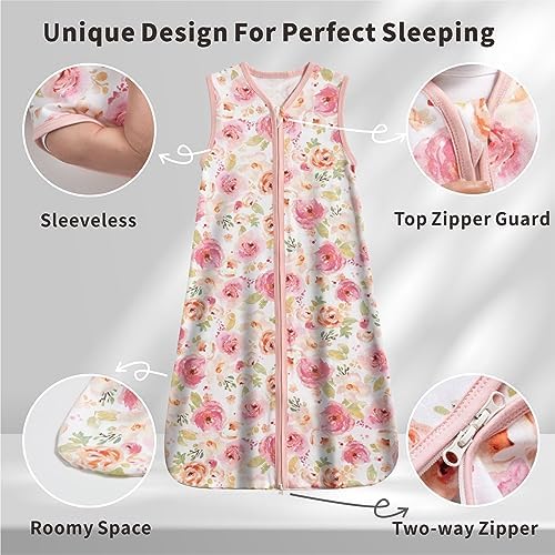 Little Tots 0-6 Months Cotton Sleep Sack - 2-Way Zipper Wearable Blanket