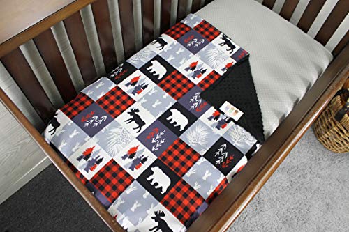 Top Tots Baby Blanket - Woodland Theme Plaid