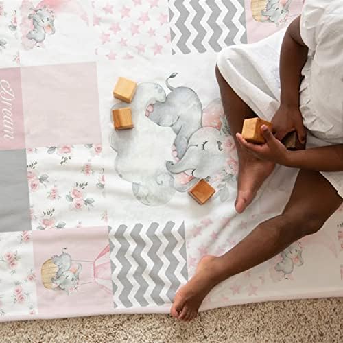 HawSkgFub Flannel Elephant Blanket for Baby Toddler Kids