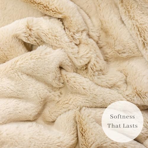 SARANONI Ivory Receiving Blanket 40 x 30 Super Soft Luxury