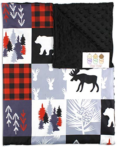 Top Tots Baby Blanket - Woodland Theme Plaid