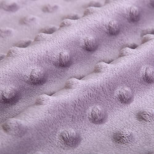 BORITAR Double Layer Minky Blanket with Dotted Backing for Girls 30x40 Inch
