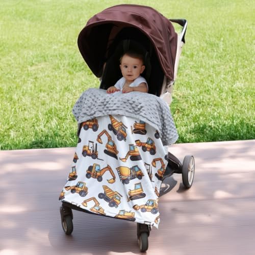 New Born Baby Boy Double Layer Fuzzy Blanket - 30 x 40 Inch