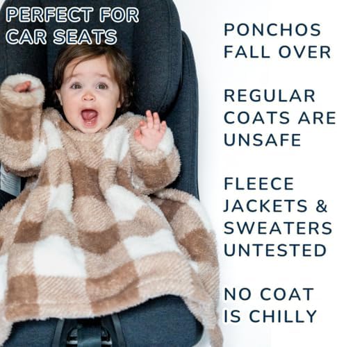 Buckle Me Baby Car Seat Blanket - Cozy Warm Sherpa Cover