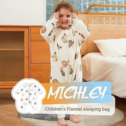 MICHLEY Flannel Baby Sleeping Bag Unisex for Winter