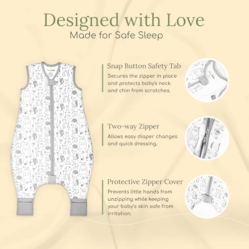 Mama Cheetah Toddler Sleep Sack with Feet 10 TOG 1