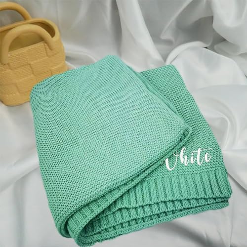 ALIBBON Custom Embroidered Baby Name Blanket - 40x30 Inches
