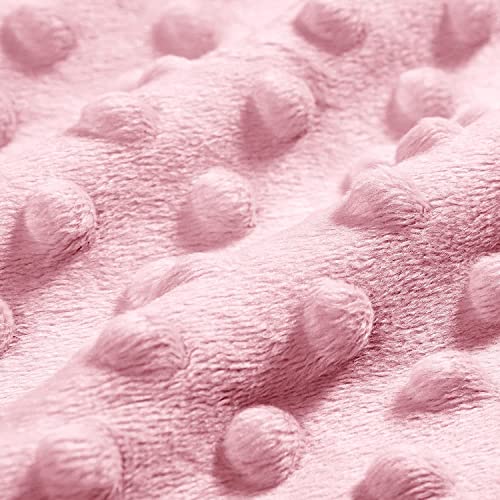 BORITAR Unicorn Baby Blanket Soft Minky Double Layer 30x40 Pink