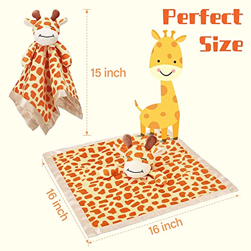 Pro Goleem 16 Inch Giraffe Lovey Security Blanket for Babies 1