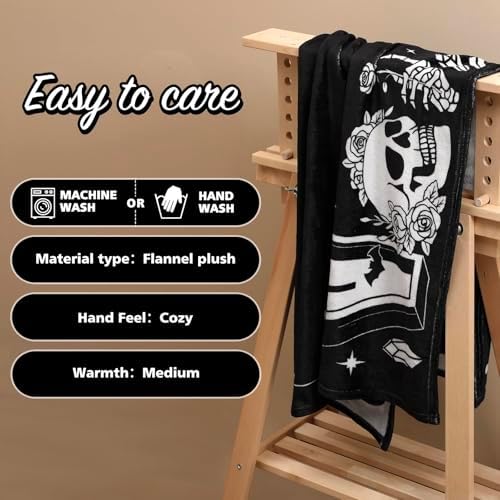 Gothic Baby Growth Blanket with Felt Decor