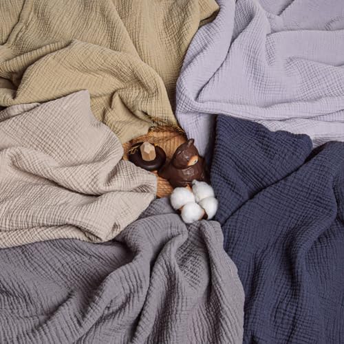 Lulu Moon Muslin Blanket 47x47 Inches Purple 1