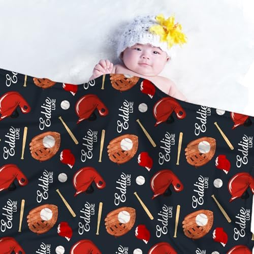 Personalized Baby Blanket - Soft Flannel Fleece with Name